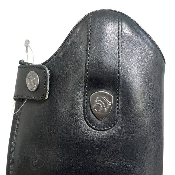 Ovation Girls Black Leather Flex Sport Field Boot Sz 2 Regular Equestrian Riding - Picture 10 of 16